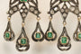 Boucles d'oreilles Boucles d'oreilles catalanes anciennes en or, diamants et émeraudes 58 Facettes 7686