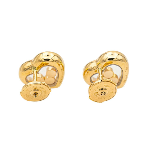 Boucles d'oreilles Chopard Boucles d'oreilles Happy diamonds Or jaune Diamant 58 Facettes 3951646CN