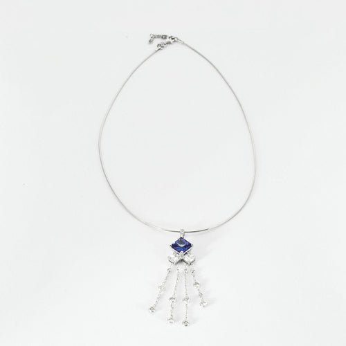 Collier Collier Tanzanites et Diamants 58 Facettes
