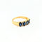 Bague 58 Bague or jaune saphirs diamants 58 Facettes 31238