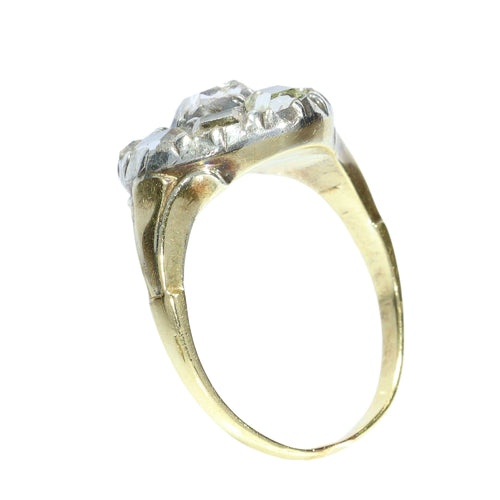 Bague 49 Brillance de taille table : une bague en diamant rare datant d'environ 1600 58 Facettes 25296-0103
