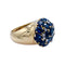 Bague 59 Bague vintage en or jaune saphirs et diamants. 58 Facettes 29238