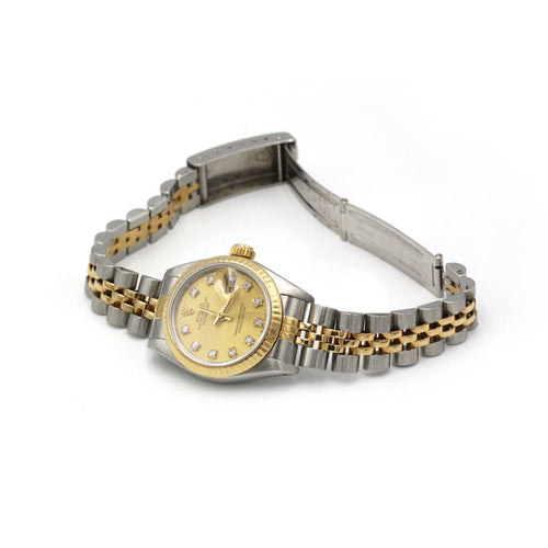 Montre Montre Or Acier Lady Datejust - ROLEX 58 Facettes 250288R