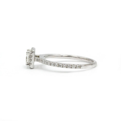 Bague 51 Bague - Or blanc et diamants 58 Facettes 1146