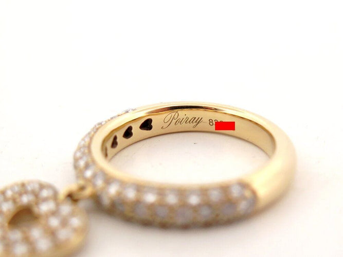 Bague 52 bague POIRAY coeur secret t52 69 diamants 1ct en or jaune 18k 6.7gr 58 Facettes 267698