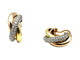 Boucles d'oreilles CARTIER. Collection "Trinity", boucles d'oreilles 3 ors 18K et diamants 58 Facettes