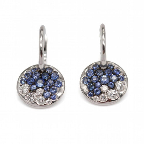 Boucles d'oreilles Boucles d'oreilles BLUE SKY en or blanc et diamants 58 Facettes D364818SO