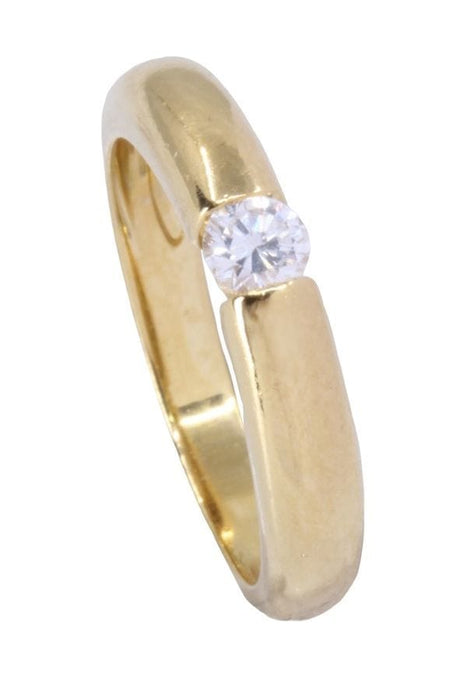 Bague 52 Solitaire diamant or jaune 58 Facettes 083721