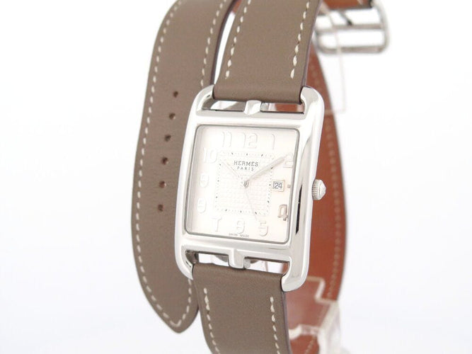 Montre montre HERMES cape cod double tour tgm cc2.710 40 mm quartz 58 Facettes 265761
