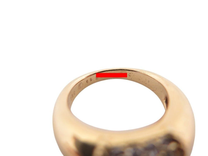 Bague 49 bague VAN CLEEF & ARPELS philippine t49 sertie diamants 0.54ct or jaune 18k 58 Facettes 268619