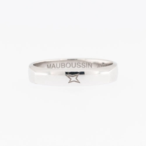 Bague 58 MAUBOUSSIN -  bague bandeau en or blanc 58 Facettes