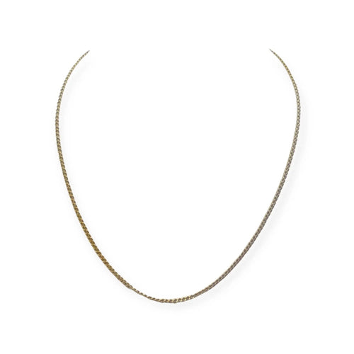 Collier Chaîne or jaune gourmette 59 cm 58 Facettes 330086395