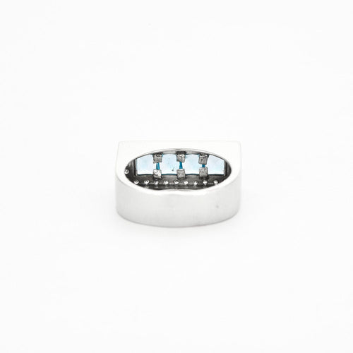 Bague 55 Bague topazes bleues 58 Facettes 32300203