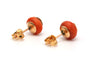 Boucles d'oreilles Boucles d'oreilles Napoléon III en or jaune serties de perles et de corail 58 Facettes 22002