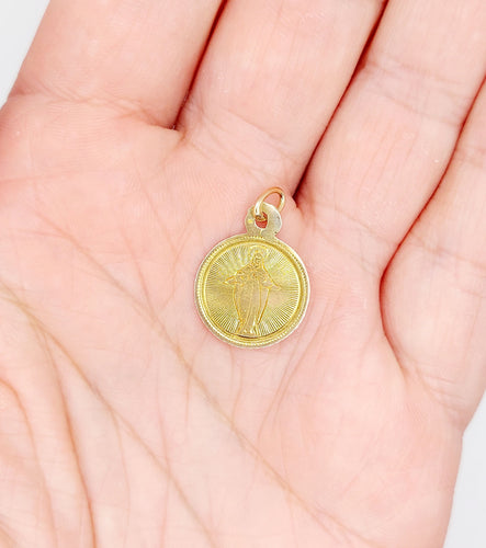 Pendentif Médaille religieuse victorienne or jaune 58 Facettes A05601