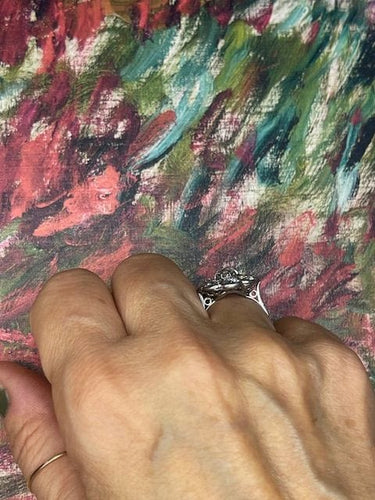 Bague Bague diamants, début XXéme, travail Français 58 Facettes