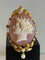 Pendentif Broche/pendentif camée en agate, perles fines 58 Facettes AB40