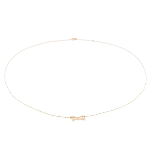 Collier Collier Ginette NY Mini noeud sur chaîne Or rose 58 Facettes 2519514CN