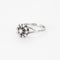 Bague 60 Bague marguerite or blanc et diamant 58 Facettes GU193