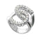 Bague 59 Bague en or blanc, diamants naturels 58 Facettes AG-20X1485