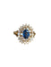 Bague 52.5 Bague en or jaune saphir et diamants 58 Facettes