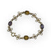 Bracelet Bracelet or jaune citrines et améthystes 58 Facettes 149049759