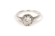 Bague 53 Solitaire Art Déco or blanc diamant (+-0.65ct) 58 Facettes 21604