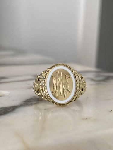 Bague 60 Bague ancienne en or jaune 58 Facettes