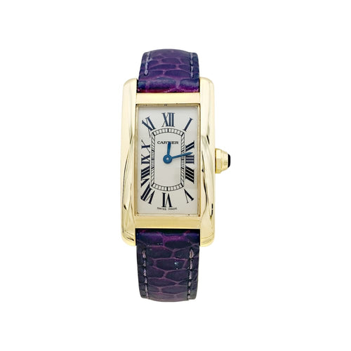Montre Montre Cartier, "Tank Américaine", or jaune. 58 Facettes 34992