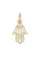 Pendentif Pendentif or jaune main de fatma 58 Facettes 094421