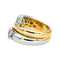 Bague 53 Bague Or jaune, Or blanc Diamant 58 Facettes 4442219RV