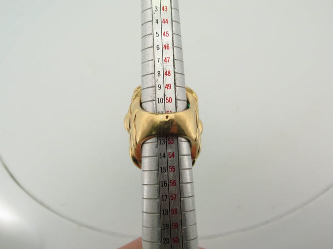 Bague 52 bague EVA SEGOURA grenouille t52 monture or jaune 18k 53.3gr diamant rubis 58 Facettes 270130