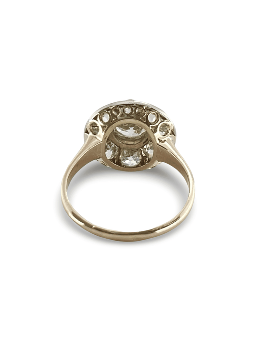 Oude roségouden ring en diamanten van 2,36 ct