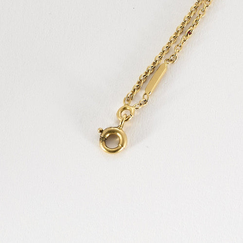 CLOZEAU - Pulsera de oro amarillo y resina de color rojo 