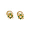 Boucles d'oreilles Boucles d'oreilles Chaumet, or jaune, diamants, émeraudes. 58 Facettes 34899