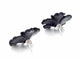 Boucles d'oreilles Boucles d'oreilles en or blanc 0,18 carat avec fleur précieuse noire et gros diamants 58 Facettes 2260