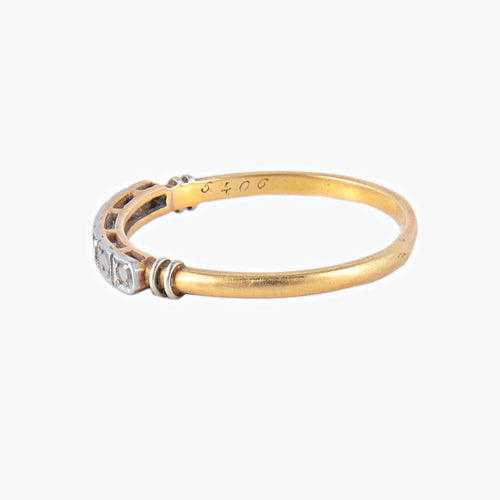 Bague 62 Demi-alliance diamants 58 Facettes