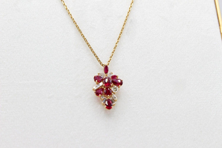 Pendentif Pendentif rubis et diamant 58 Facettes 250293