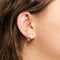 Boucles d'oreilles GUY LAROCHE - Boucles d'oreilles or jaune et blanc, diamants 58 Facettes 250081