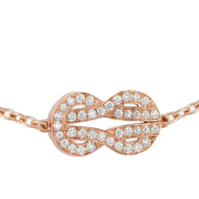 Bracelet FRED - Bracelet Chance Infinie Réversible Or rose Diamants 58 Facettes 87014