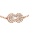 Bracelet FRED - Bracelet Chance Infinie Réversible Or rose Diamants 58 Facettes 87014