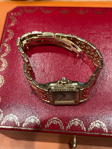 Montre CARTIER - Montre Panthère or jaune & diamants 58 Facettes