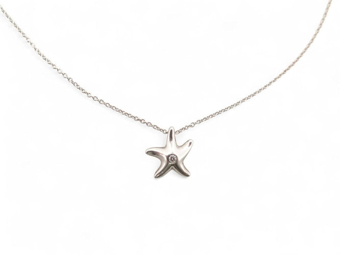 collier tiffany pendentif etoile de mer 26195306 argent & diamant 58 Facettes 269931