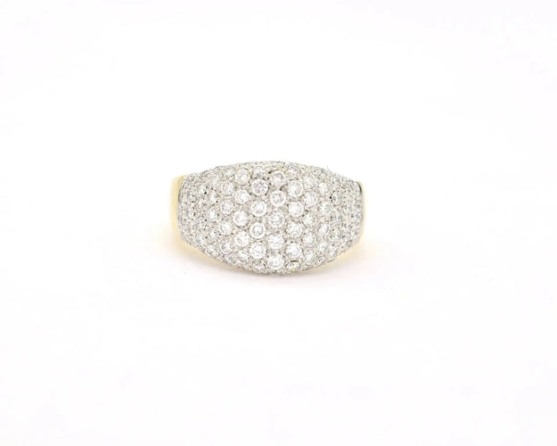 Bague Bague Damiani en or jaune et blanc avec diamants 58 Facettes 12981