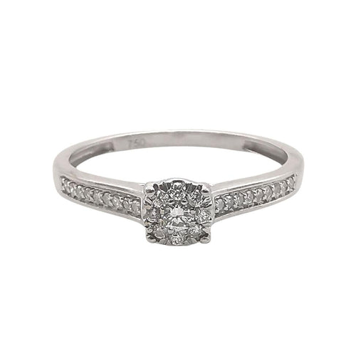 Bague 54 Bague solitaire or & Diamants 58 Facettes