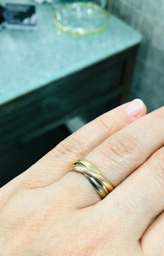 Bague 56 Cartier - Bague Trinity Trois Ors 58 Facettes