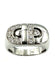 Bague BVLGARI. Collection "Parentesi", bague or blanc 18K et diamants 58 Facettes