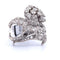 Broche BROCHE ANTIQUE en OR blanc 18 KT 58 Facettes