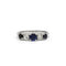 Bague 54 Bague - Platine, Diamants & Saphir 58 Facettes 250336R