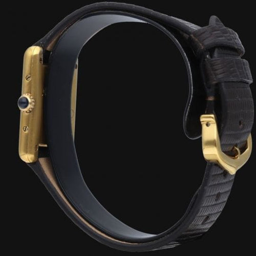 Cartier 显示 Tank 鎏金 